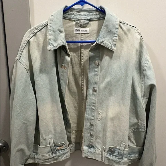 Zara Classic Blue Denim Jacket - Picture 1 of 3